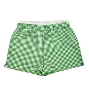 Girls' Art Class Double Waistband Gingham Pull-On Boxer Shorts Size Large